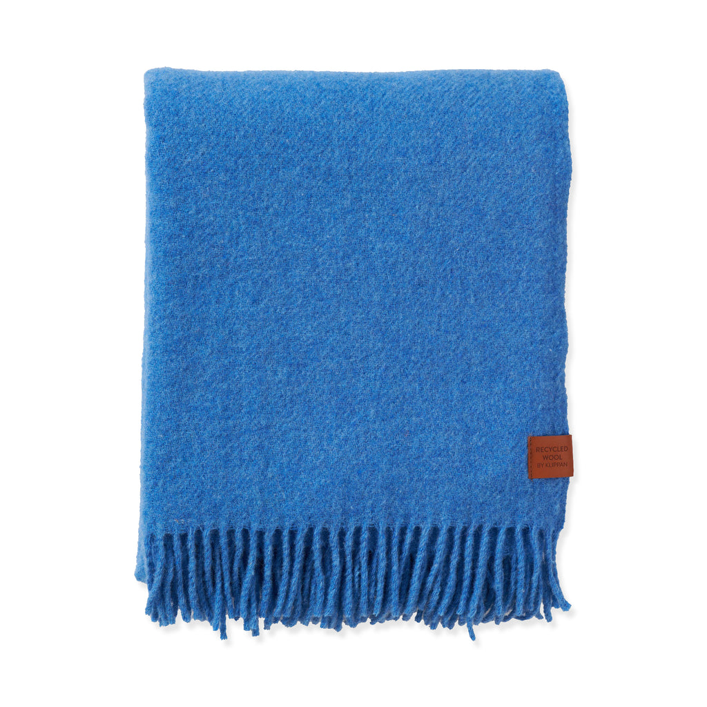 NZ Wool Throw - True Blue