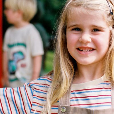 Holiday Stripe Sloppy Tee