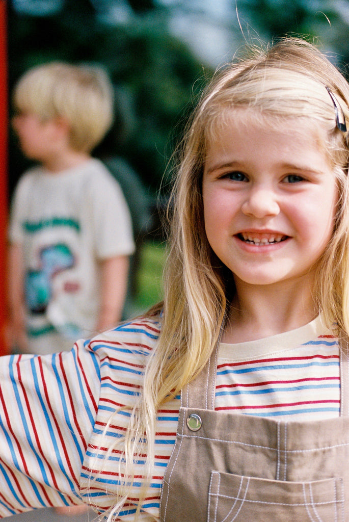 Holiday Stripe Sloppy Tee