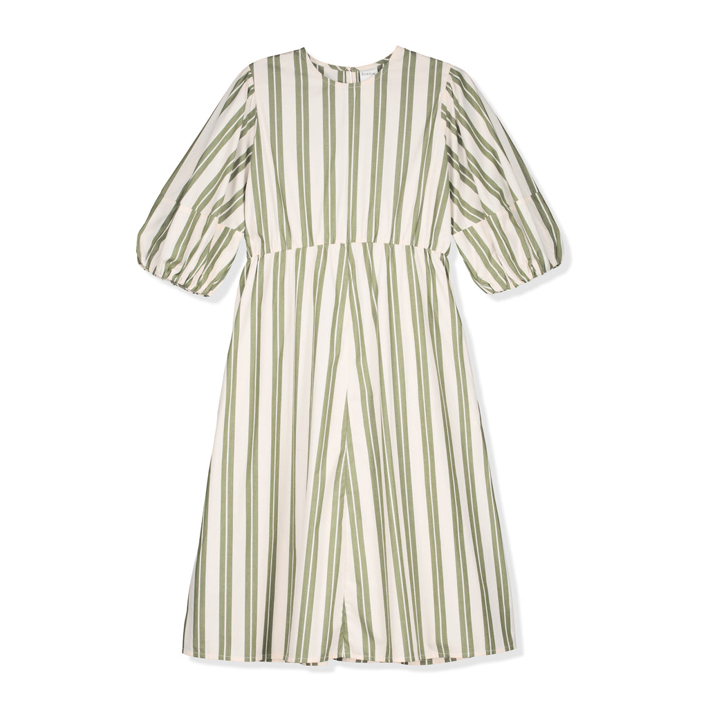 Joan Dress - Forest Stripe