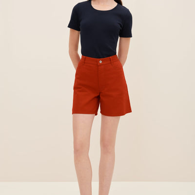 Eddy Shorts - Brick Denim