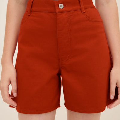 Eddy Shorts - Brick Denim