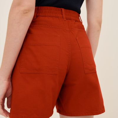 Eddy Shorts - Brick Denim