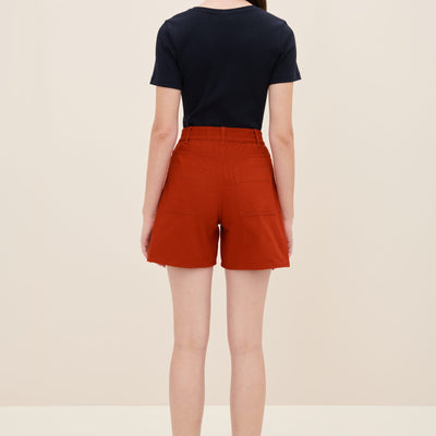 Eddy Shorts - Brick Denim