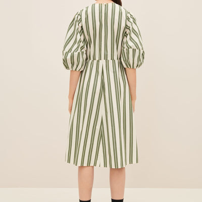 Joan Dress - Forest Stripe