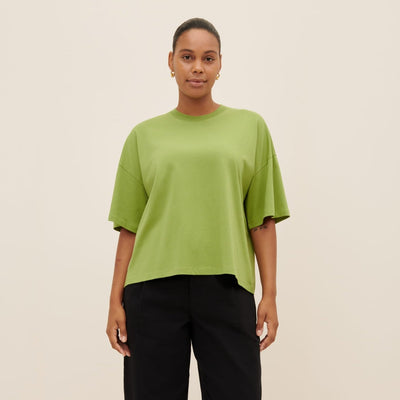 Oversized Boxy Tee - Leaf