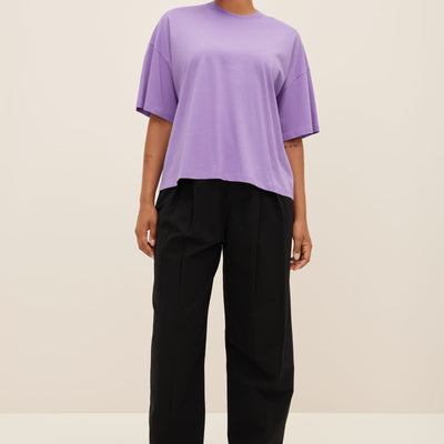 Oversized Boxy Tee - Violet