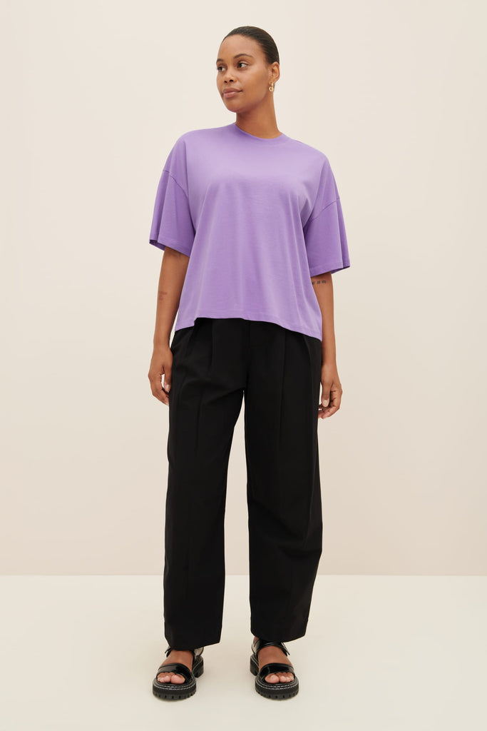 Oversized Boxy Tee - Violet