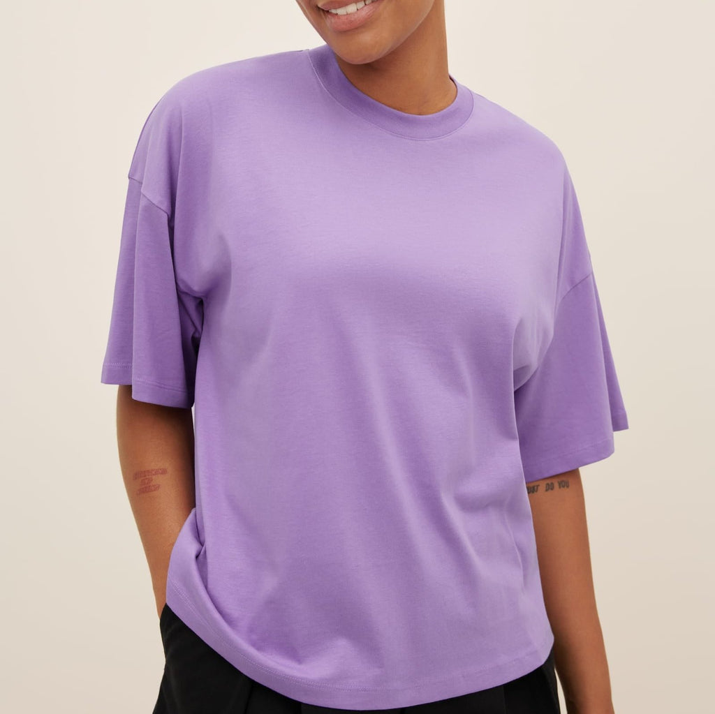 Oversized Boxy Tee - Violet