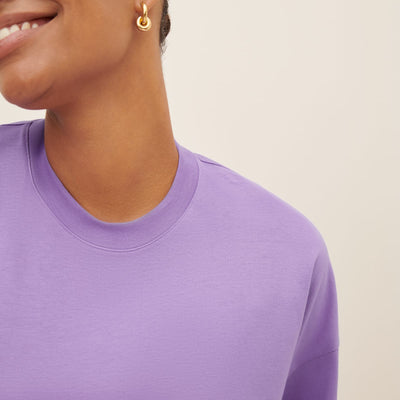 Oversized Boxy Tee - Violet