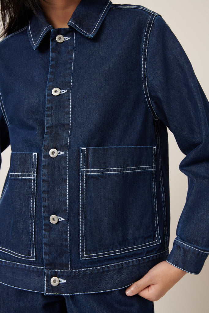 Worker Jacket - Indigo Denim 