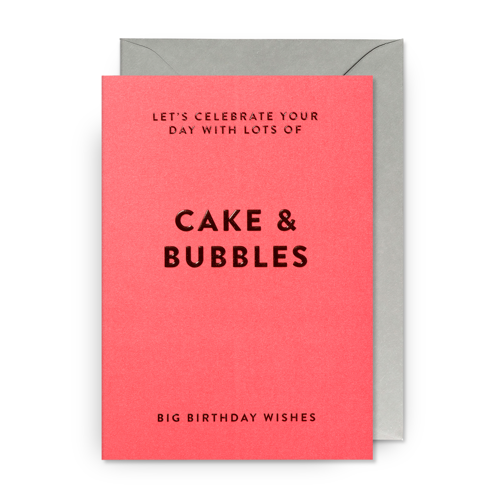 Card - Cake & Bubbles