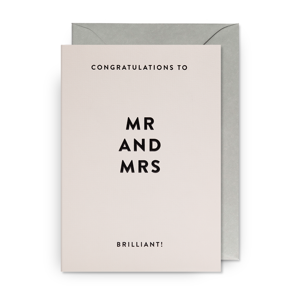 Card - Congratulations to Mr & Mrs