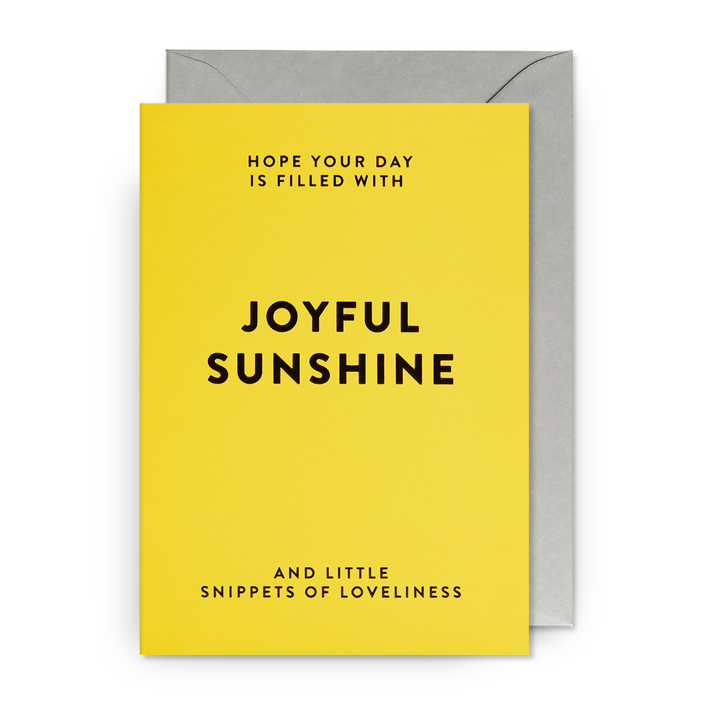 Card - Joyful Sunshine