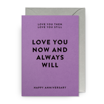 Card - Love You Now & Always Will