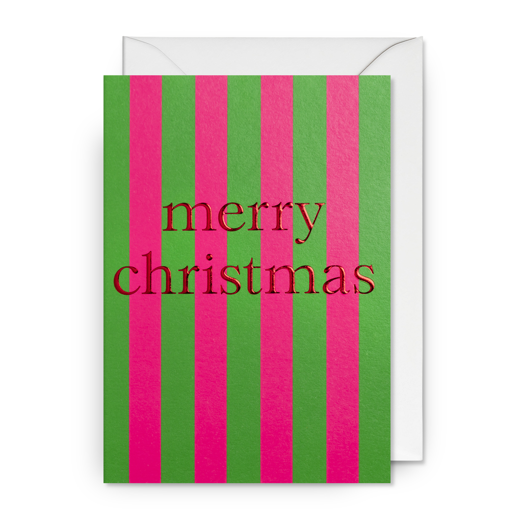 Card - Christmas Stripes