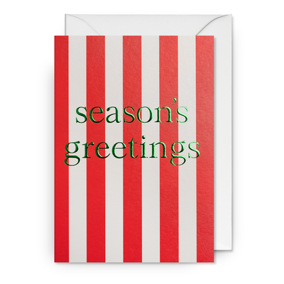 Card - Season's Greetings Stripe