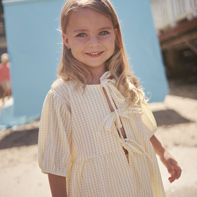 Cami Blouse - Lemon Gingham