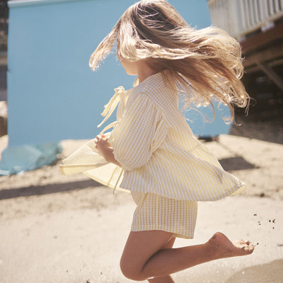 Cami Blouse - Lemon Gingham