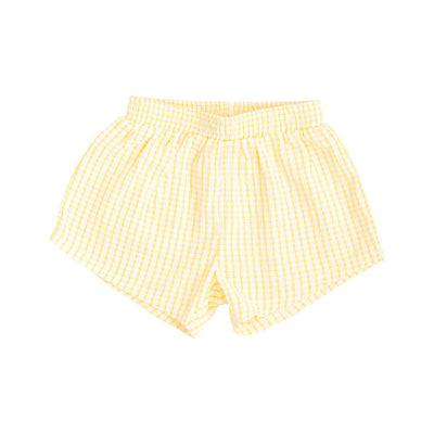 Cami Shorts - Lemon Gingham