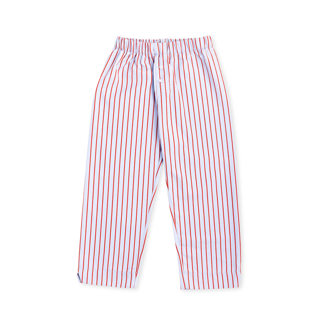 Paper Plane - Little the Label - Party Pants - Blue & Red Stripe - Elasticated Waist