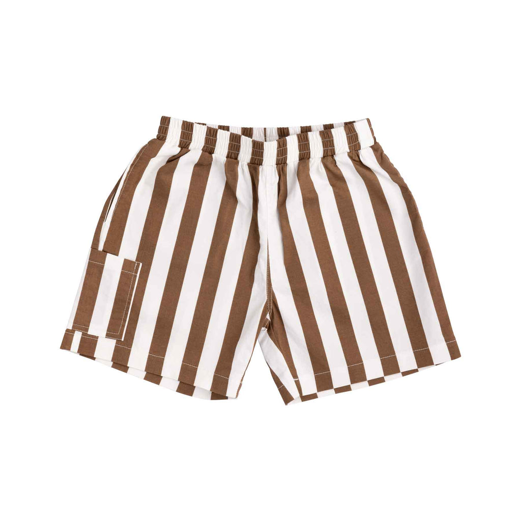 Tei Shorts - Chocolate Stripe