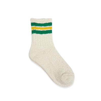 Slub Stripe Socks - Yellow & Green