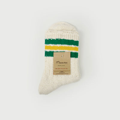 Slub Stripe Socks - Yellow & Green