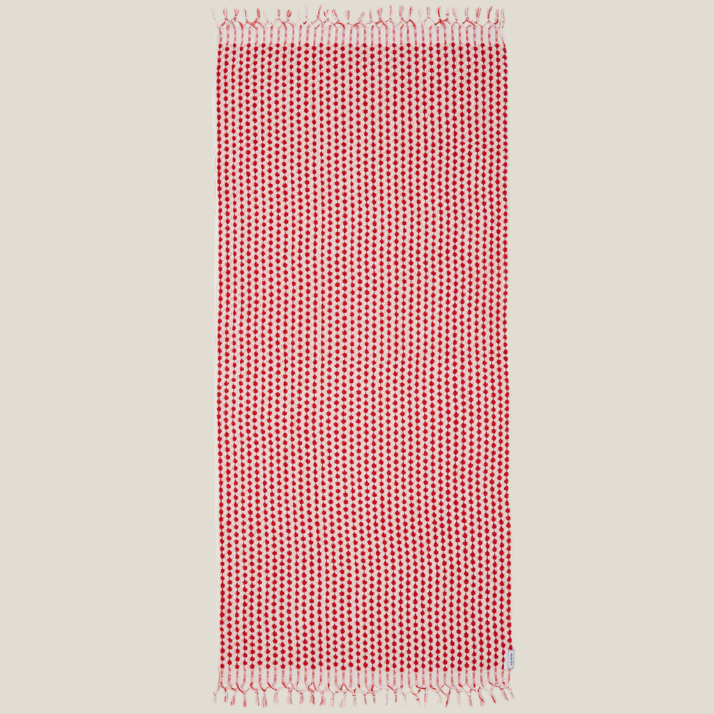 Rainbow Beach Towel - Raspberry