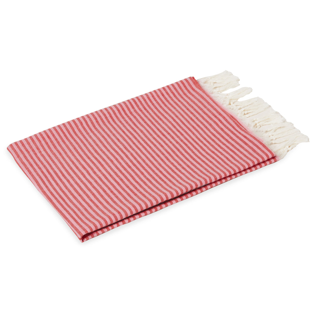 Turkish Beach Towel - Red & Pink