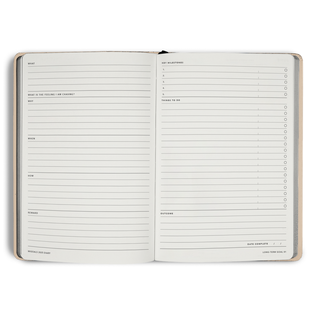 2025 Classic Weekly Diary - Black