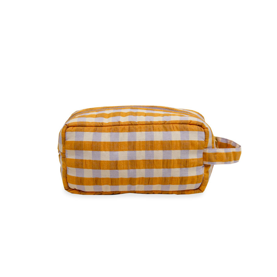 Paper Plane - Mosey Me - Mango Seersucker Dopp Kit