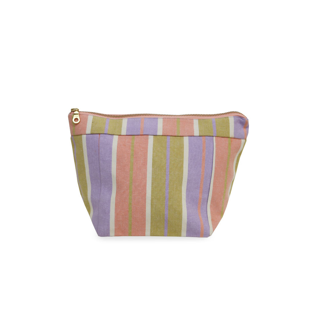 Miami Stripe Cosmetic Case