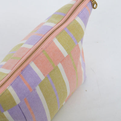 Miami Stripe Cosmetic Case