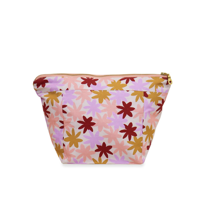 Paper Plane - Mosey Me - Peach Floral Cosmetic Case