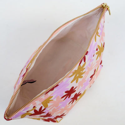 Paper Plane - Mosey Me - Peach Floral Cosmetic Case