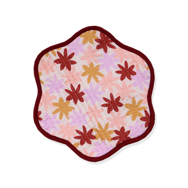 Paper Plane - Mosey Me - Peach Floral Trivet