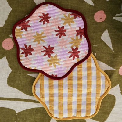 Paper Plane - Mosey Me - Peach Floral Trivet