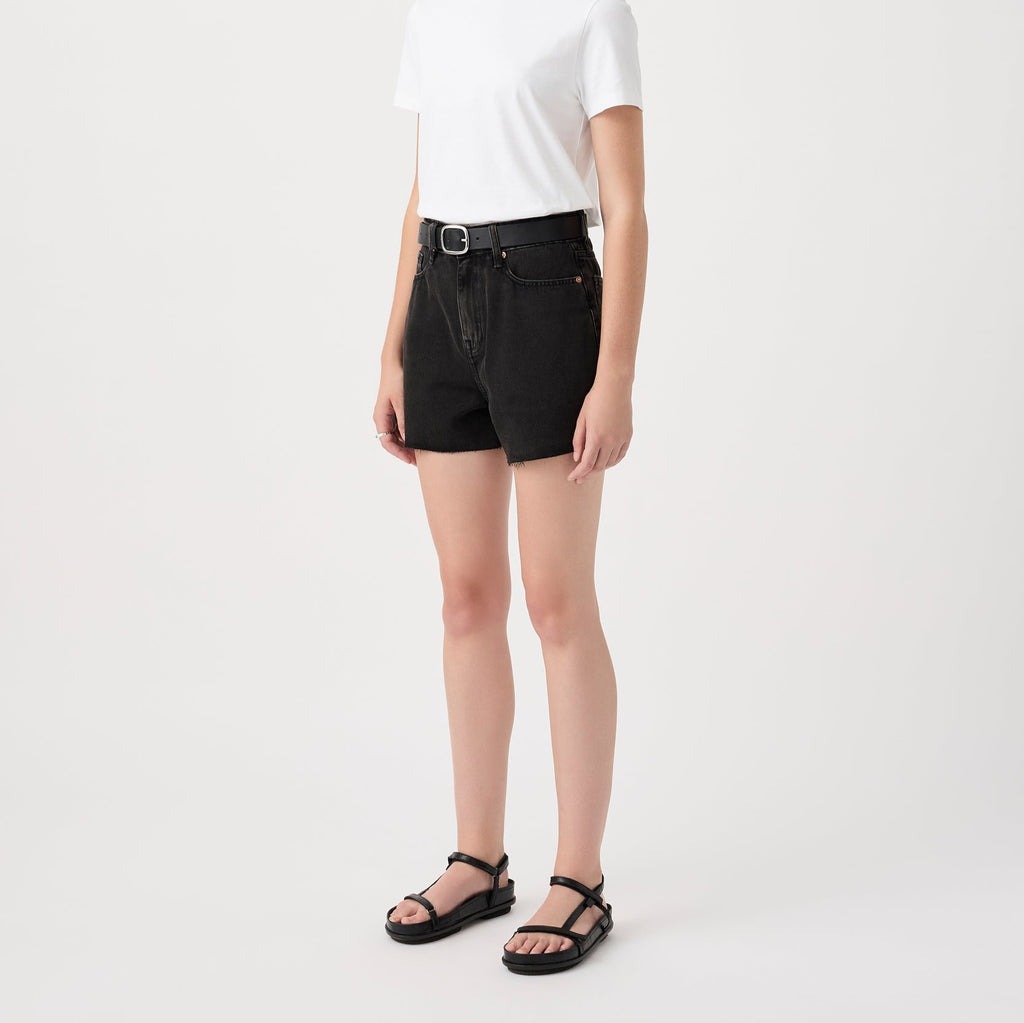 Annie Classic Denim Shorts - Aged Black