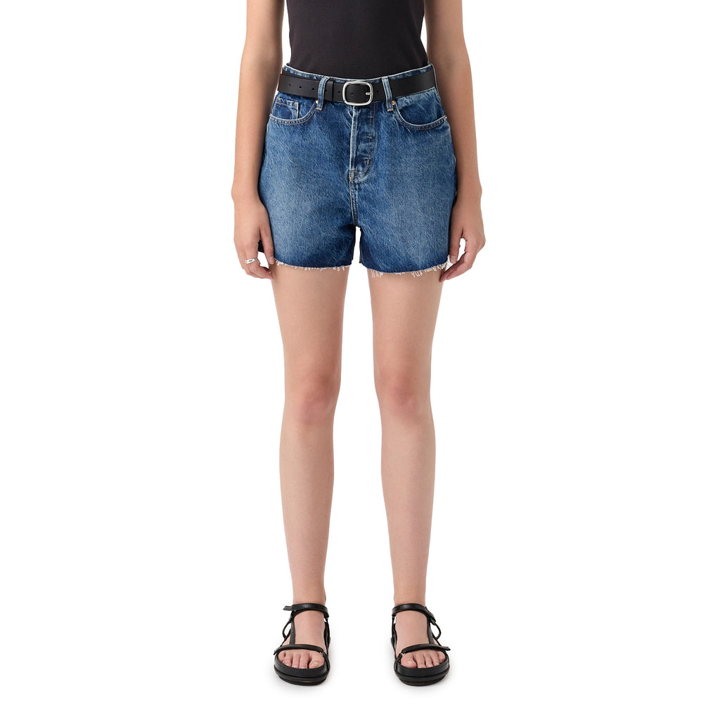 Annie Classic Denim Shorts - Aged Blue