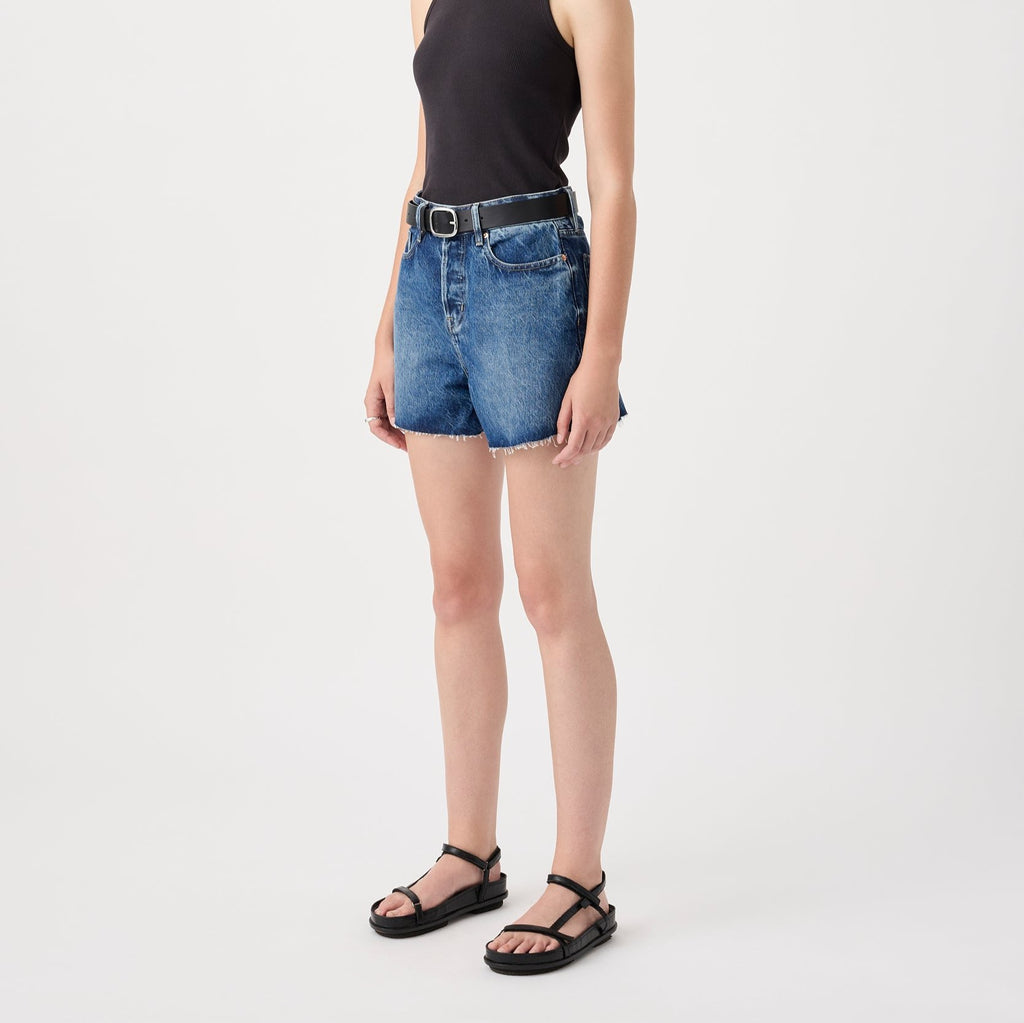 Annie Classic Denim Shorts - Aged Blue