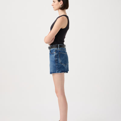 Annie Classic Denim Shorts - Aged Blue