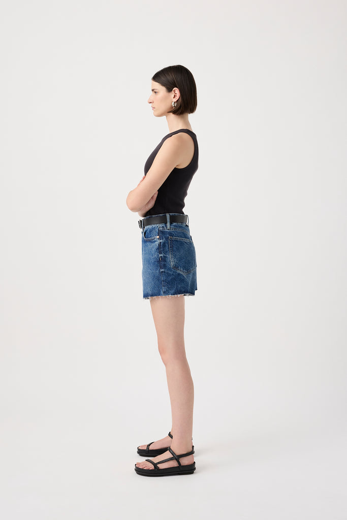 Annie Classic Denim Shorts - Aged Blue