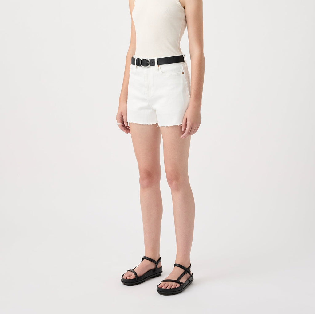 Annie Classic Denim Shorts - Soft White