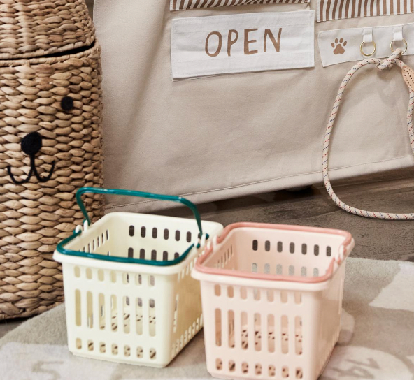 Yummy Shopping Basket - Coral