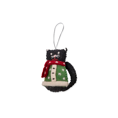 Christmas Decoration - Cat in a Coat