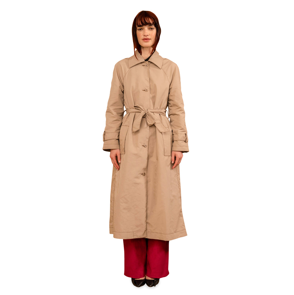 Paper Plane - Penny Sage - Sunshower Nylon Trench Coat - Cappuccino