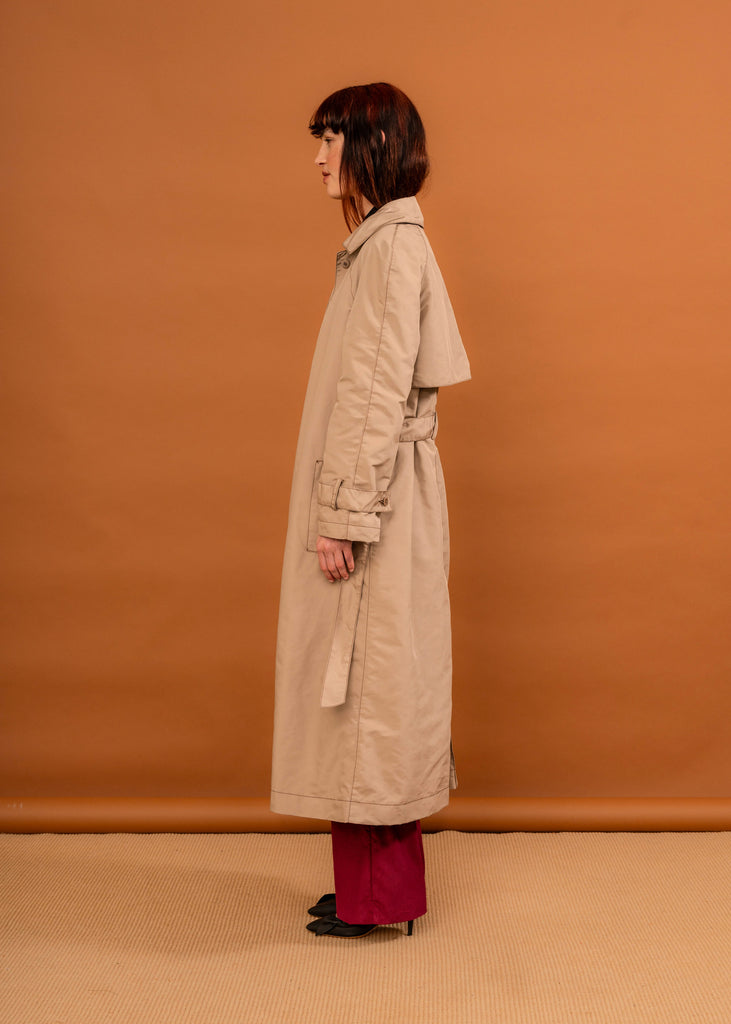 Paper Plane - Penny Sage - Sunshower Nylon Trench Coat - Cappuccino