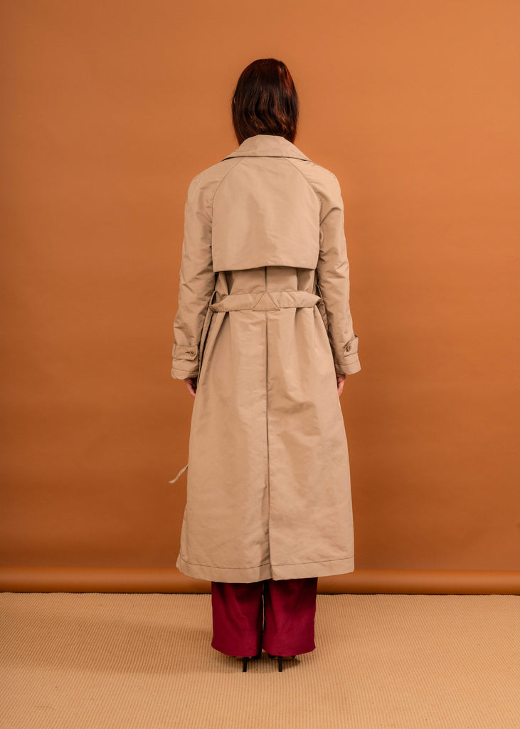 Paper Plane - Penny Sage - Sunshower Nylon Trench Coat - Cappuccino