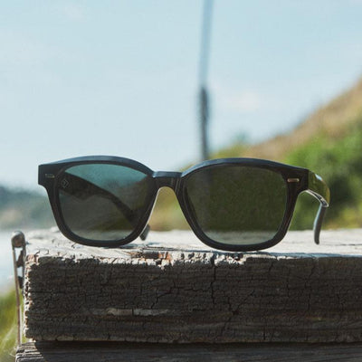 Carby - Recycled Black / Green Polarized